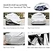 TABIGER Car Cover, 6-Layer Breathable UV Protection Waterproof/Windproof/Snowproof/Scratch Resistant Universal Fit Full Car Covers for Sedan Wagon All Weather Use (191