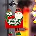 D-FantiX Merry Christmas Sign Front Door Christmas Hanging Signs Felt Snowman Santas Xmas Ornaments Decoration for Home Cafe Shop Bar Windows Wall