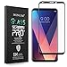 LG V30 Screen Protector,BONUM Full Coverage Anti-Scratch, Anti-Fingerprint, Easy to Install Curved Tempered Glass Screen Protector for LG V30