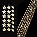 Fretboard Markers Inlay Stickers Decals for Guitars & Bass - Stars - Aged White Pearl