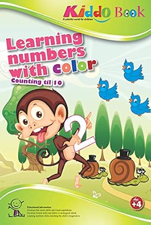 American Educational Products A-4016 Learning Numbers With Color Booklet For Kiddo (7290014543485)