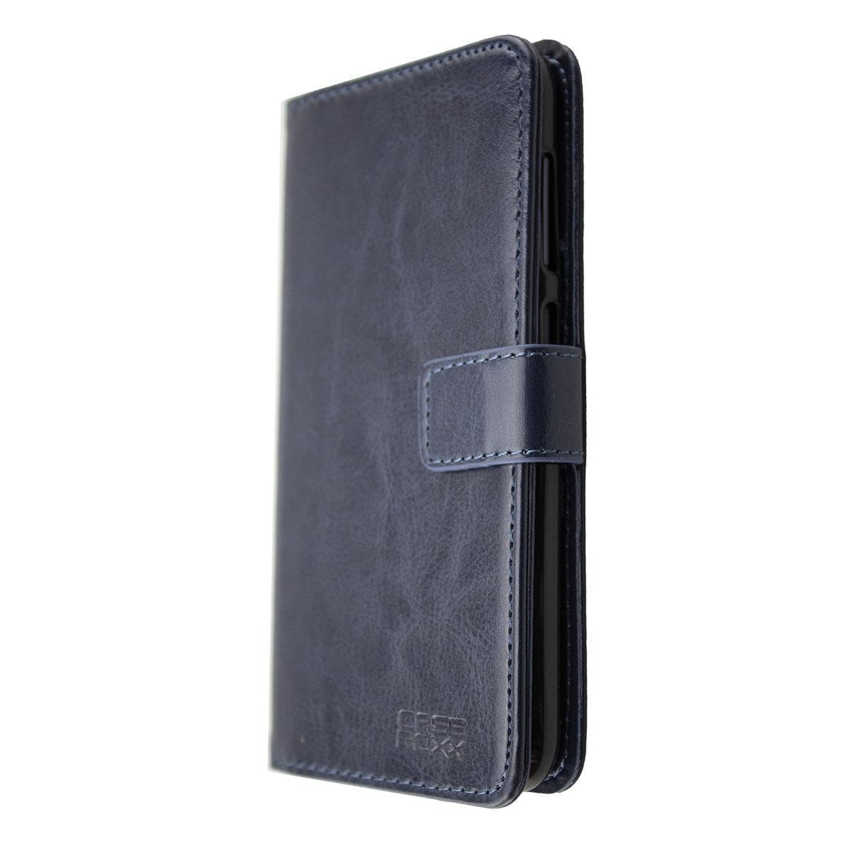caseroxx Bookstyle-Case for Gigaset GS185, Cover, faux leather, blue, Card Slots & Magnetic Closure