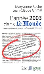 L' année 2003 dans "Le Monde"