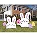 Multicolor Bunny Yard Plastic Sign - 20