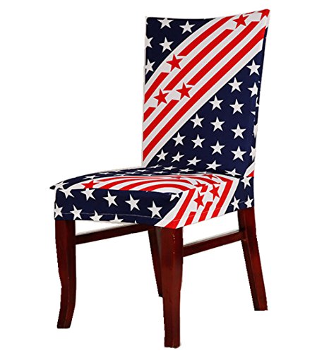 YiYi Operation Spandex Stretch Jacquard Fabric Removable Washable Short Dining Chair Protector Cover Slipcover