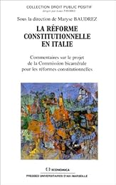 La  réforme constitutionnelle en Italie