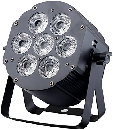 JMAZ LP74S - 7 LEDs 4in1 RGBW Aluminum Par Can Light for House DJ Stage Wedding Party Uplighting