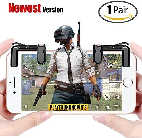 1 pair Mobile Game Fire Button Aim Key Smart phone and game PUBG Rules of Survival Gaming Trigger L1R1 Shooter Controller for iPhone Andriod Smartphone