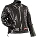 Diamond Plate Women's Leather Biker Jacket w/Live to Ride Patch
