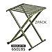 Super Strong Portable Folding Stool, Heavy Duty Outdoor Folding Chair Hold Up to 500 LBS 2 Pack, 11.8 x 10.8 x 14.3 inch (L x W x H) Medium Size
