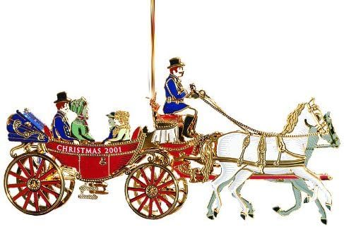 White House Historical Association 2001 White House Christmas Ornament, A First Family's Carriage Ride