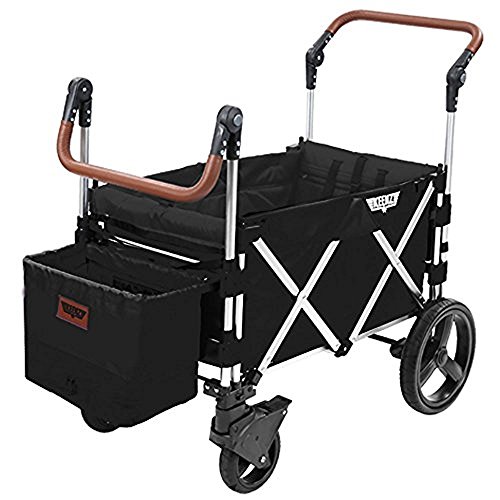 Keenz Stroller Wagon - 7S Pull/Push Wagon Stroller - Safe and Secure Baby Wagon Stroller and Stroller for Big Kids - Versatile Wagon Stroller Ideal for Special Needs (Black)