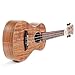 Concert Ukulele Deluxe Series by Hola! Music (Model HM-124KA+), Bundle Includes: 24 Inch Koa Ukulele with Aquila Nylgut Strings Installed, Padded Gig Bag, Strap and Picks - Limited Edition