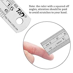 ZZTX Ruler Metal Straight Edge Ruler Stainless
