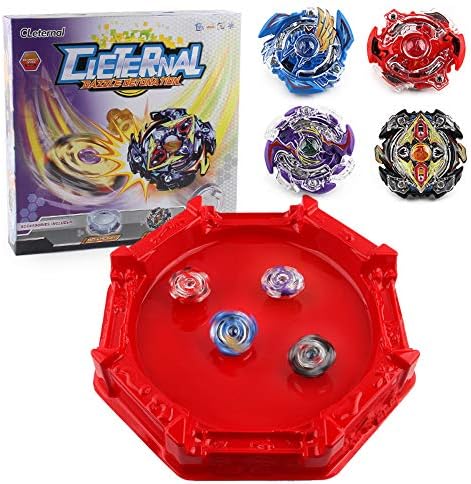 Bey Battle Burst Battling Top Metal Fusion Starter Battle Evolution Attack Set with Launchers and Arena Included
