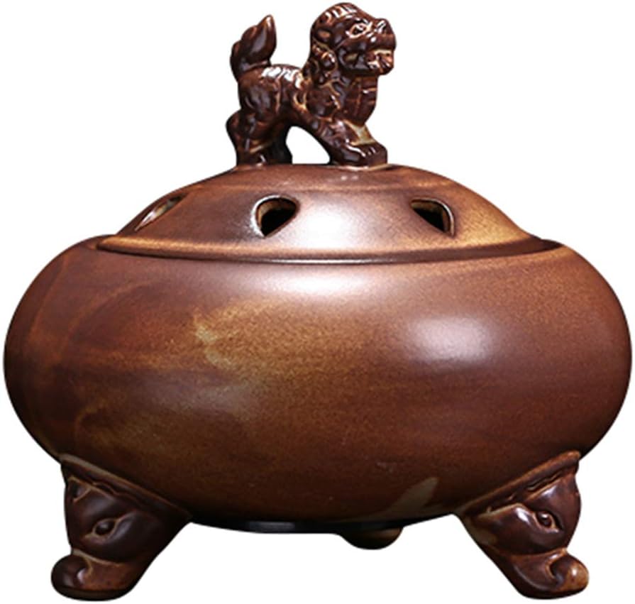 SYTH Incense Burner Bowl,Electronic Censer Ceramic Incense Holder, Aroma diffuser with Adjustable Timer,Home Decor Yoga Aromatherapy Ornament