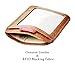 Money Clip Wallet RFID Front Pocket Thin Cards Holder Minimalist Wallet Slim Wallet Genuine Leather Brown