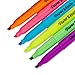 Paper Mate Intro Micro Chisel Tip Highlighters, Assorted Colors, 6-Count