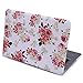 HDE MacBook Pro 13 (Non Retina) Case and Keyboard Cover Snap On Protective Hard Shell White Pink Flower Design Fits Old Macbook Pro 13 Inch Model A1278 with CD Drive (White Floral)