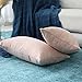 Home Brilliant Pillow Covers 12x20 Decorative Throw Pillow Cover Rectangular Cushion Cover for Sofa, Oblong, 30 x 50 cm, Set of 2, Baby Pink
