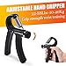 IMENSEAS Hand Grip Strengthener 6 Pack, Grip Strength Tester Trainer, Hand Grip Strengthener Adjustable Hand Gripper, Finger Stretcher Resistance Extensor Bands, Grip Strength Ring, Stress Ball