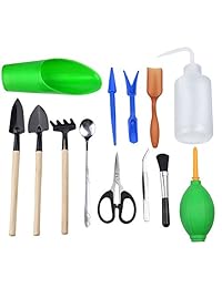 inhdbox 13 Pcs Succulent trasplantar Mini Jardín Herramientas De Mano Set Para interior Garden Plant Care