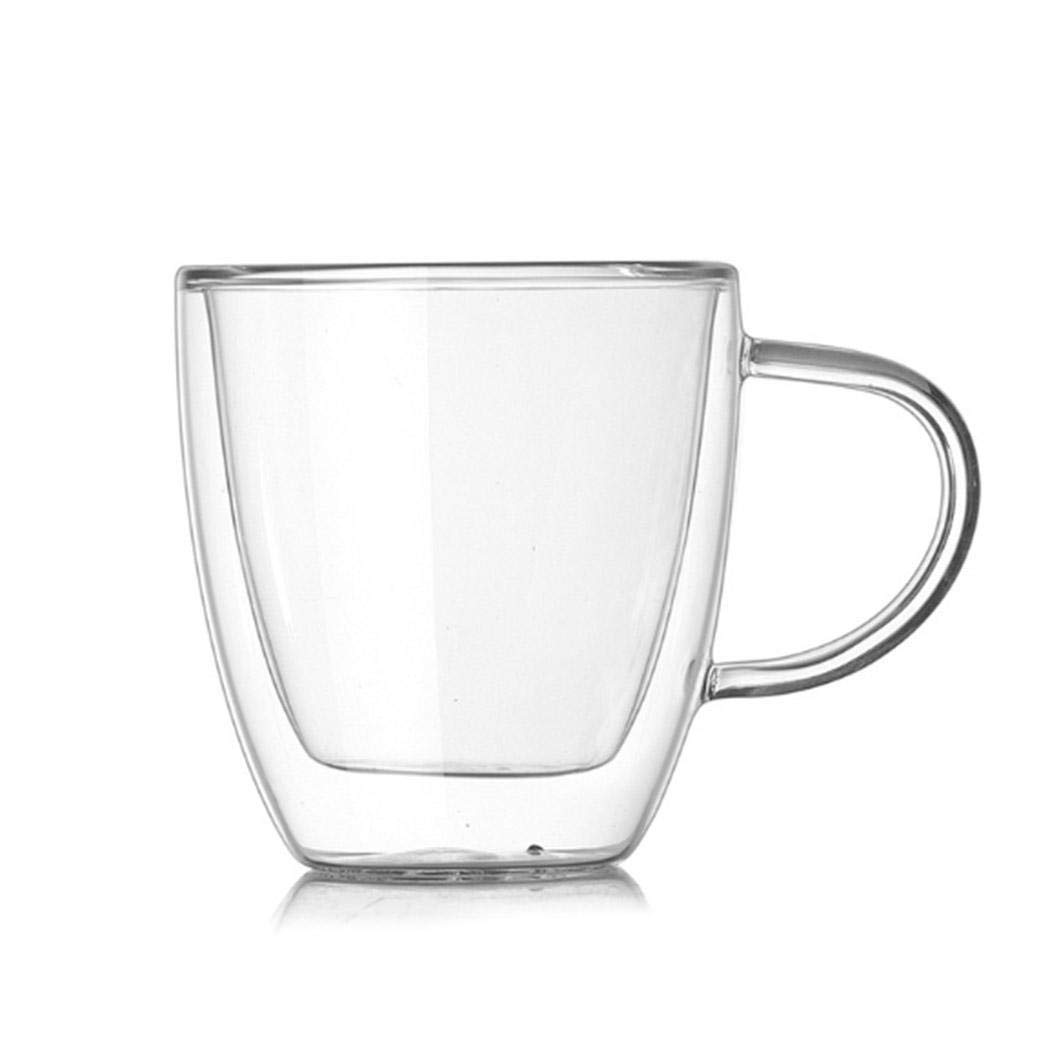 fnemo Double-layer Glass Creative Heat-resistant Transparent Mugs