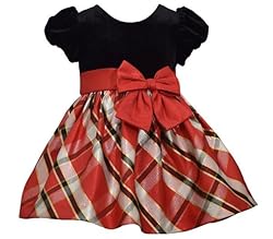 Bonnie Jean Girl's Christmas Dress - Holiday Plaid