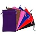 Pack of 6 Mix Color Soft Velvet Pouches w Drawstrings for Jewelry Gift Packaging, 10x16cm