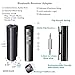 AROUSE Bluetooth Receiver 4.1 Wireless Audio Receiver Headphone Adapter 3.5mm AUX Jack Hands-Free Clip Design Bluetooth Audio Adapter Compatible Home/Car Audio Stereo System, Black
