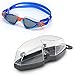 Aqua Sphere Kayenne Junior Swim Goggles with Smoke Lens (Blue/Orange). Swimming Goggles for Kids.