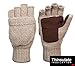 Metog Suede Thinsulate Thermal Insulation Mittens Beige L