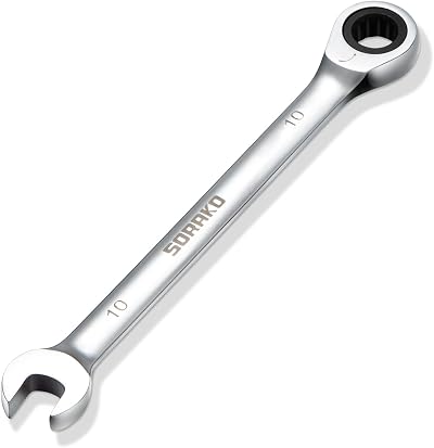 SORAKO 10 mm Ratchet Spanner 72 Tooth 12-Point Combination Wrench