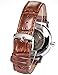 AMPM24 Fashion Men's Skeleton Automatic Mechanical Date Brown Leather Wrist Watch PMW044