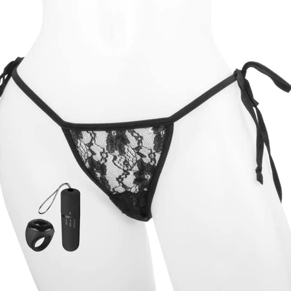 Screaming O My Secret Vibrating Pants, with Bullet and Wireless Remote Control Ring, Black