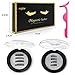 Magnetic Eyelashes,Upgraded 3D Magnetic Eye Lashes, Reusable Silk False Lashes, Ultra Thin Magnet, Light weight & Easy to Wear, Eyelashes with Applicator, 8 PCS with Tweezers