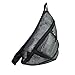Eastsport See Through Mesh Sporty Trap Single Strap Cross Body Backpack Bag for Gym, Travel, Beach, Pool, Black