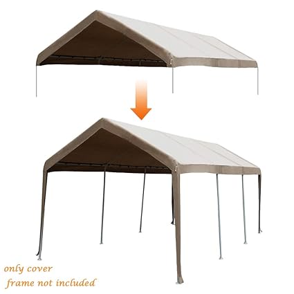 Replacement Canopy Tent 10x20 Carport Cover Tarp Patio Backyard