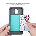 ULAK Galaxy S5 Case, S5 Case, Knox Armor 2in1 Hybrid Dual Layer Slim Shockproof Protective Case Cover for Samsung Galaxy S5 / Galaxy SV/Galaxy S V/Galaxy i9600 2014 Light Blue/Gray