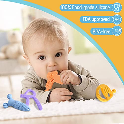 Teething Toys for Babies 06 Months,Freezer BPA Free Baby Teething Toys