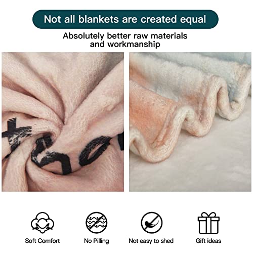 BOOPBEEP Healing Throw Blanket with Inspirational Thoughts and Prayers
