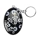 Black Smart Emergency Personal Alarm Key Chain for Women,Kids,Girls,Superior,Explorer Bag Decoration Self Defense Electronic Device with 120 Decibel Suitable