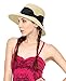 Livingston Women's Wide-Brim Plaited Straw Sunhat with Decorative Bow