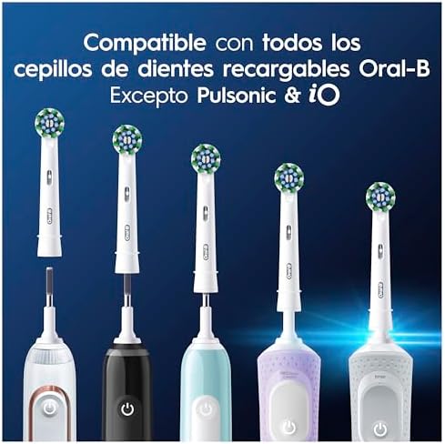 Pro CrossAction Cabezales de Recambio Originales, Blanco, Pack de 16