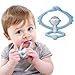 Mombella Hugging Monkey Teether Toy | Perfect for Sore Gums | Attaches to Bottles and Cups | Easy Grasp | BPA, Phthalate, PVC, Latex Free | Microwave, Sterilizer and Freezer Safe | 3M+,Light Blue