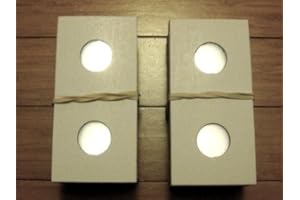 BCW Paper Coin Flips for Quarter 100 Pack | Crystal Clear Archival Polypropylene Windows, Ideal for 20-Pocket Binder Pages & Storage Boxes | 2x2 Coin Flips Coin Collection Supplies | Quarter Holders