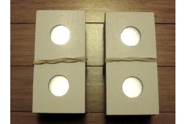 BCW Paper Coin Flips for Quarter 100 Pack | Crystal Clear Archival Polypropylene Windows, Ideal for 20-Pocket Binder Pages & Storage Boxes | 2x2 Coin Flips Coin Collection Supplies | Quarter Holders