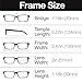 GAMMA RAY 2 Pairs Lightweight Rimless Flex Readers Reading Glasses - 1.75x