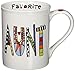 Our Name is Mud “Favorite Aunt” Cuppa Doodle Porcelain Mug, 16 oz.
