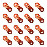 Bluecell 16Pcs Red Color Aluminum Guyline Cord Adjuster for Tent Camping Hiking Backpacking Picnic Shelter Shade Canopy Outdoor Activity
